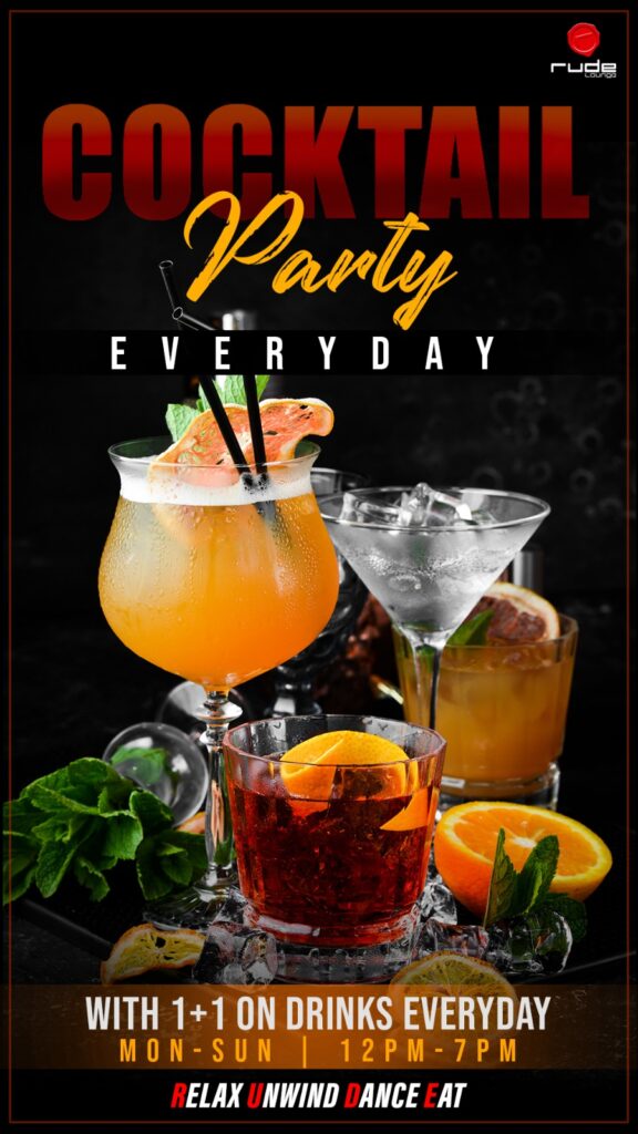 Cocktail offer at RUDE